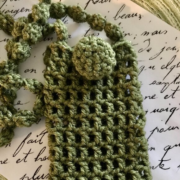 FOREST GREEN CELL PHONE/SUNGLASS/PURSE Crossbody Holder with Button Closure - Picture 4 of 6